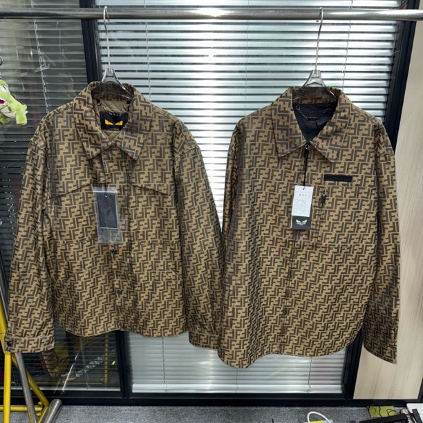 未使用 FENDI/芬迪 fendilor芬迪小怪兽满印夹棉夹克外套 46～54码