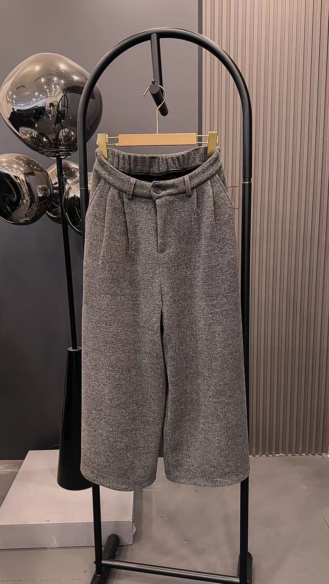 8910冬季新款时尚显瘦9分阔腿裤