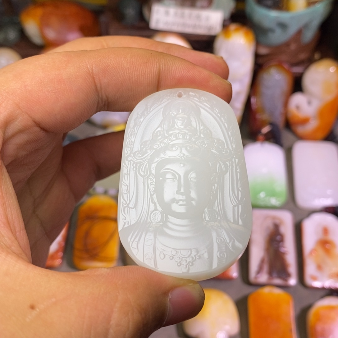 易***道和田玉未镶嵌挂件