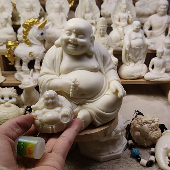 木菩提果持珠大弥勒佛摆件