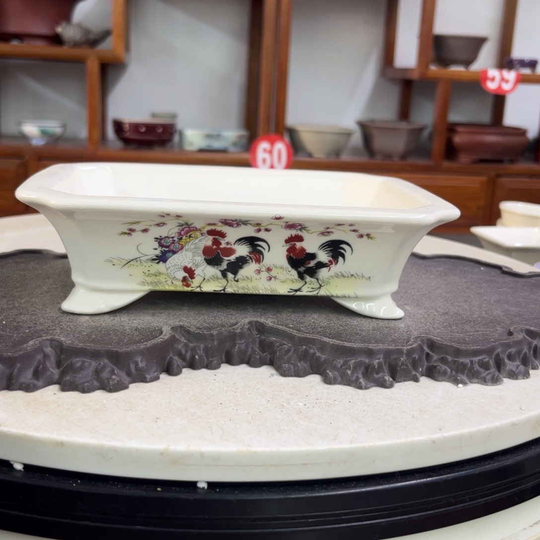 紫砂花盆瑕疵5-20-14。。。