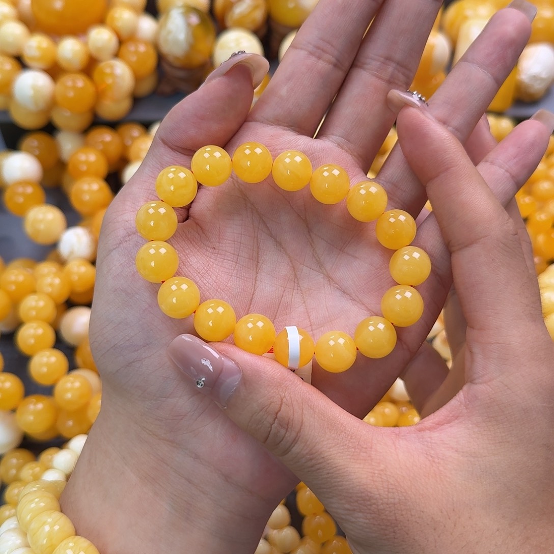 蜜蜡未镶嵌珠宝奇石同料12mm