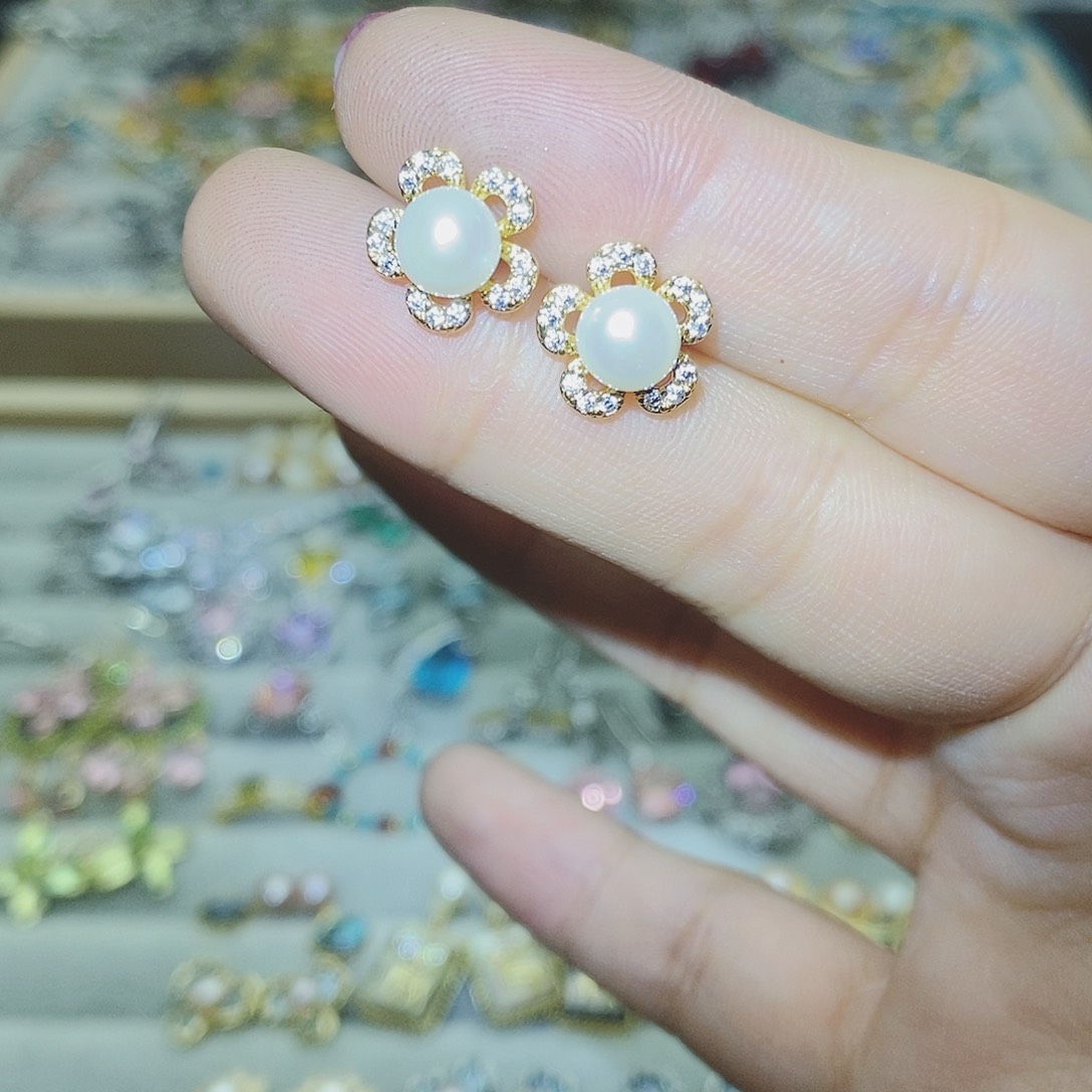 【闪购商品】托帕石耳饰银S925镶嵌