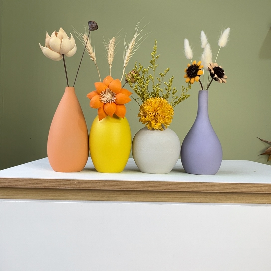 陶瓷花瓶陶瓷花瓶带花高度20-30厘米左右