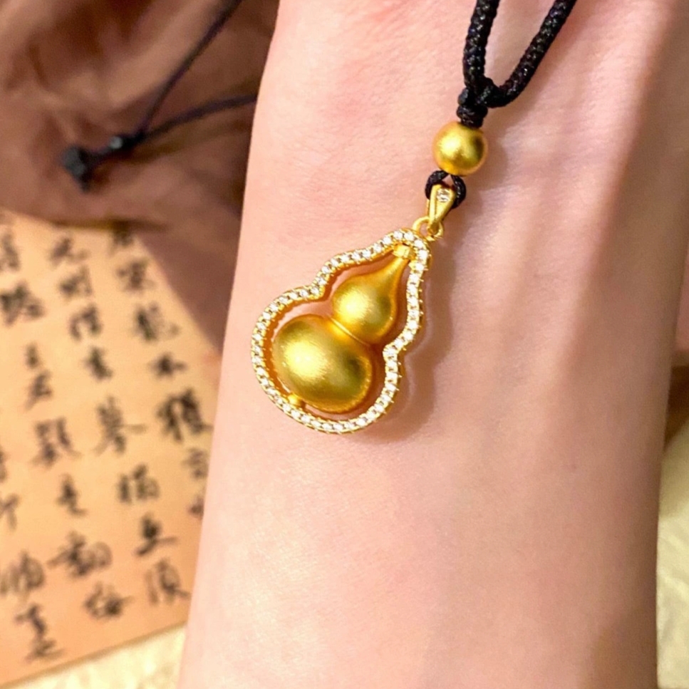 合金吊坠 【高端定制】点钻转运葫芦吊坠