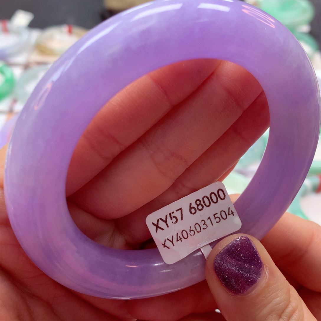 翡翠手镯（圆镯）未镶嵌4号欣