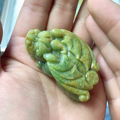 翡翠颈饰未镶嵌天然缅甸翡翠a货