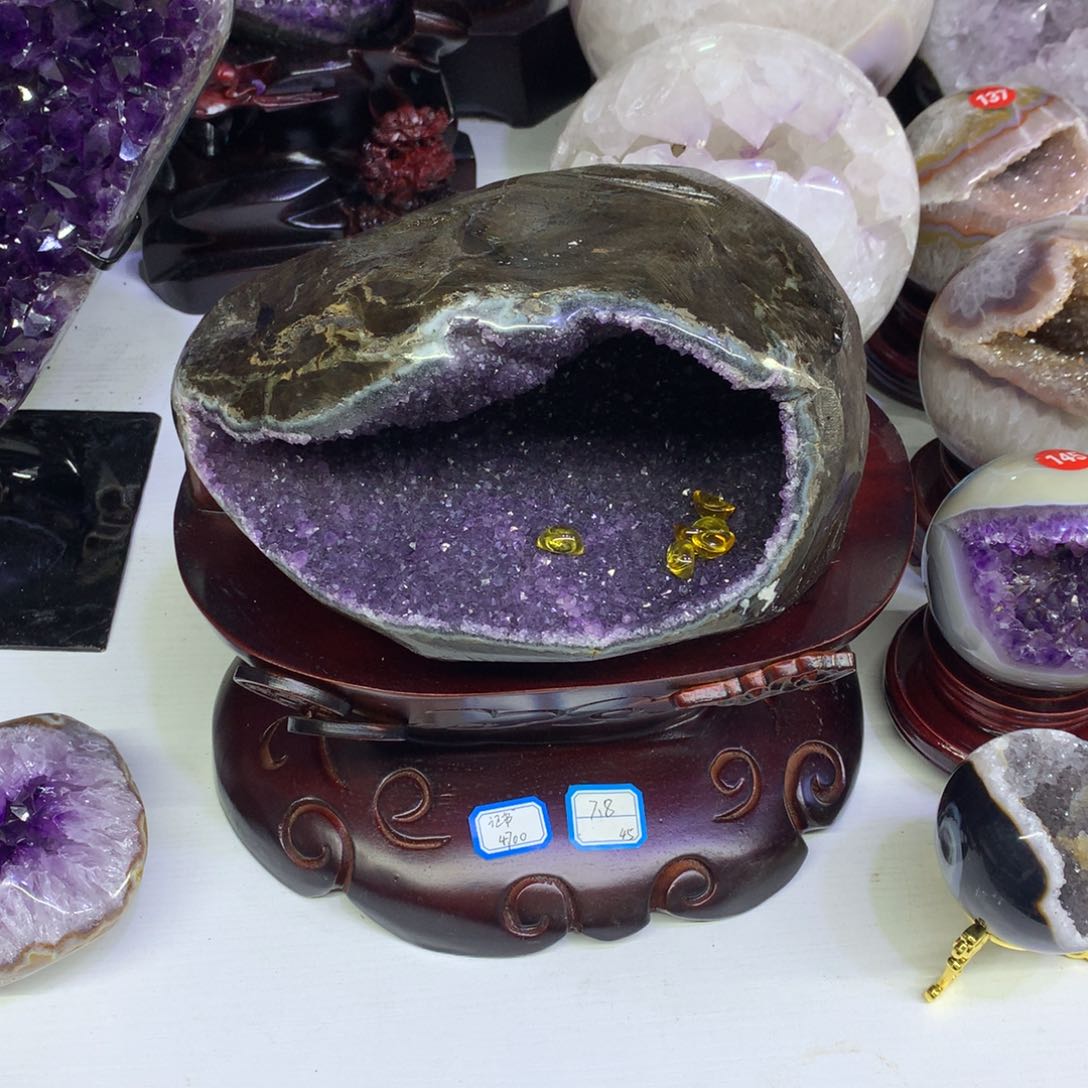 紫晶摆件未镶嵌莹