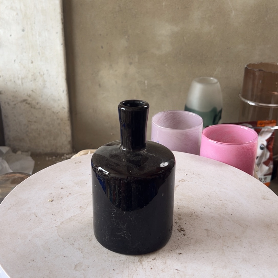 弘扬琉璃花器微瑕高度17