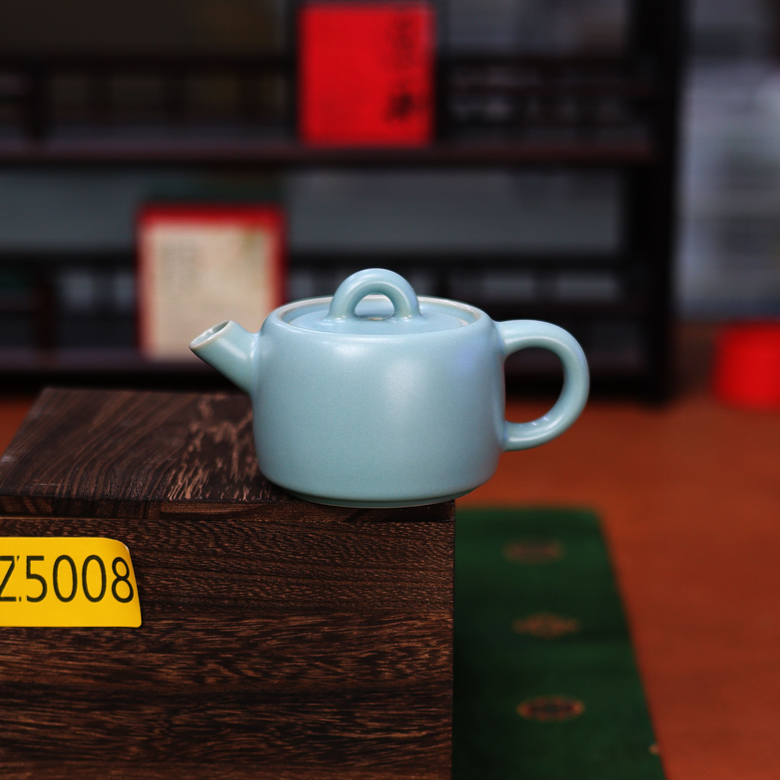 谦杯 直播粉丝福利专用链接天青色汝窑壶王Z5008(带两个杯子）