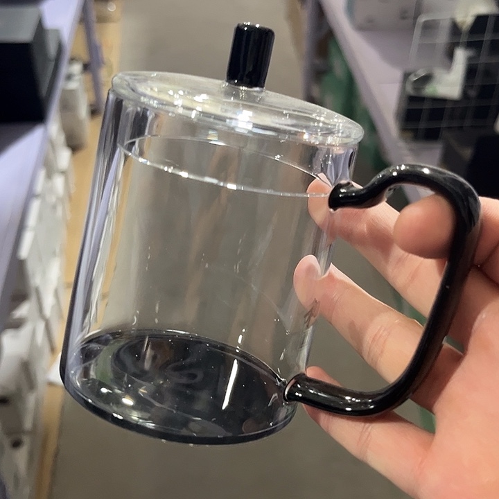 黑色 办公杯绿茶杯 