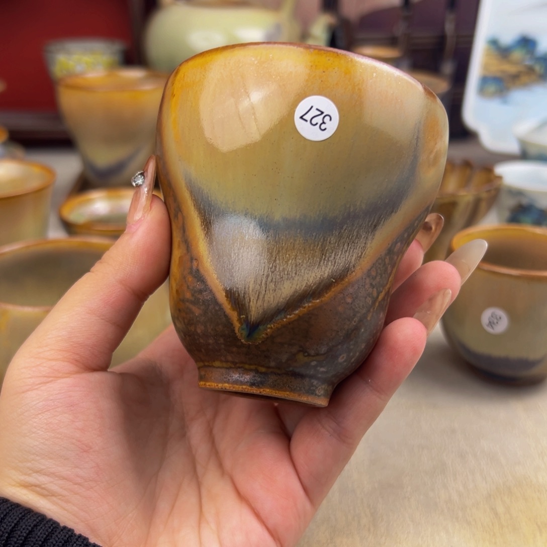杯纯手工柴烧主人杯