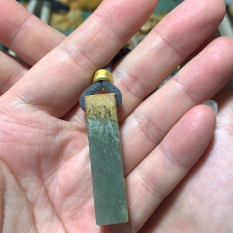 【闪购商品】颈饰未镶嵌岫岩河磨玉（透闪石质玉）