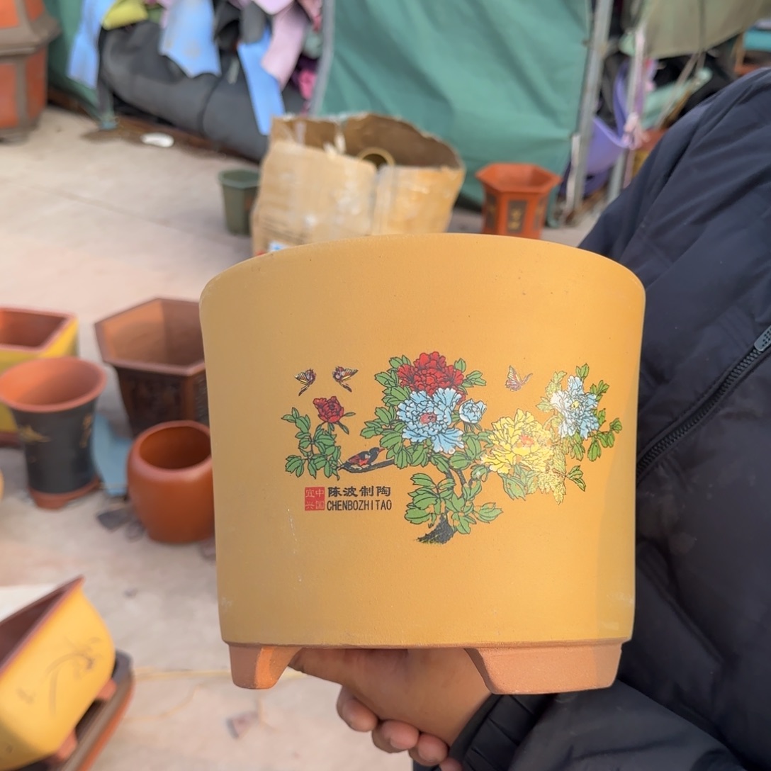 紫砂花盆口径20.17口径