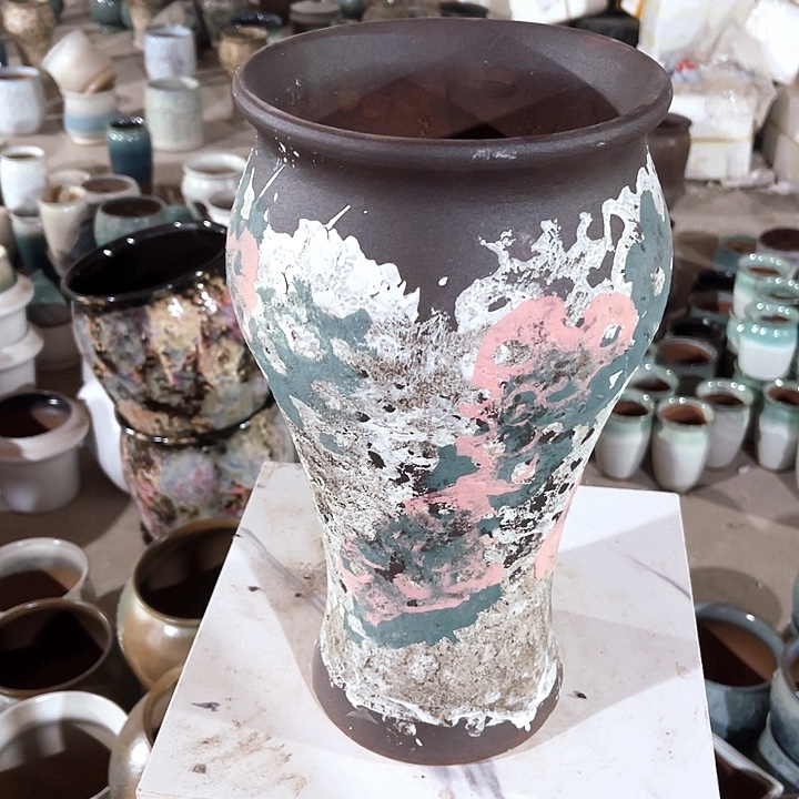 紫砂花盆口径18高度35一只正品