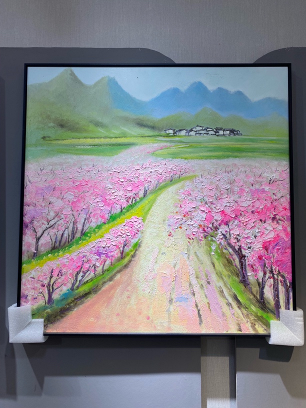 （田园风光）纯手绘油画装饰画入户走廊玄关挂画