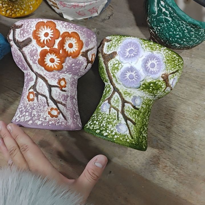 红陶吸水透气的白陶花盆凑满12发货