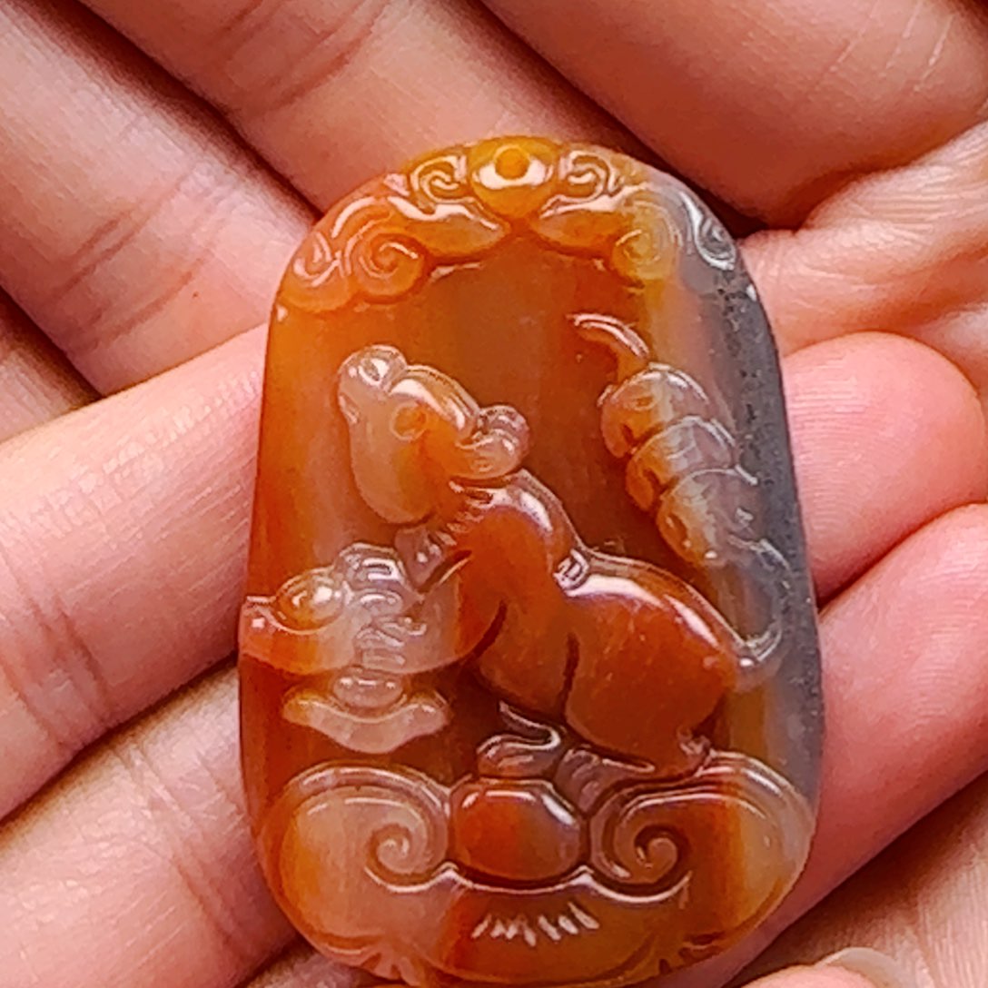 石英质玉（黄龙玉）1未镶嵌