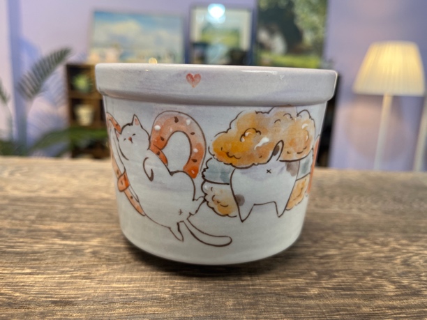 手作孤品（A015）特惠款多肉花盆一物一拍，外高8.5cm内口9.5cm