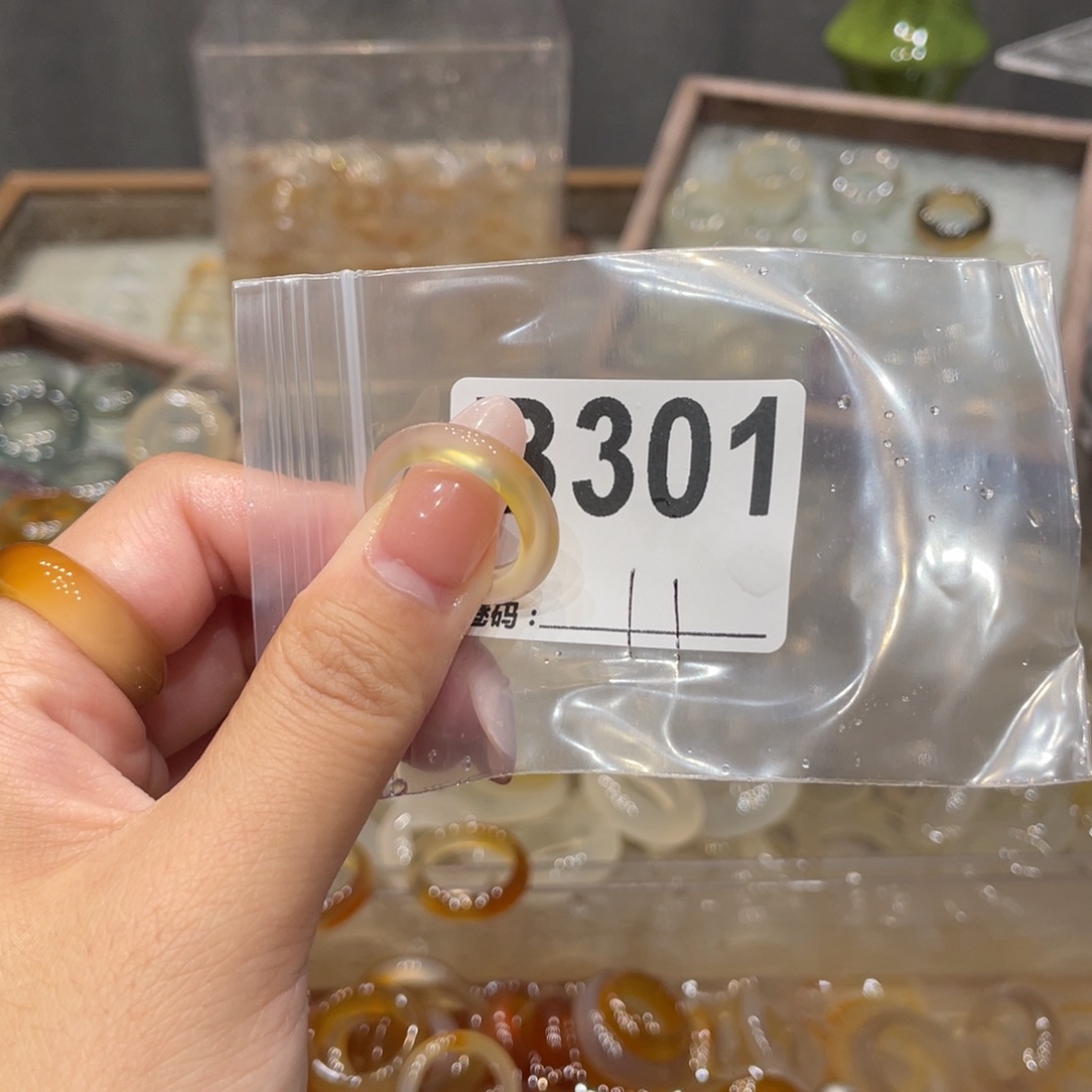 玛瑙/玉髓未镶嵌戒指301