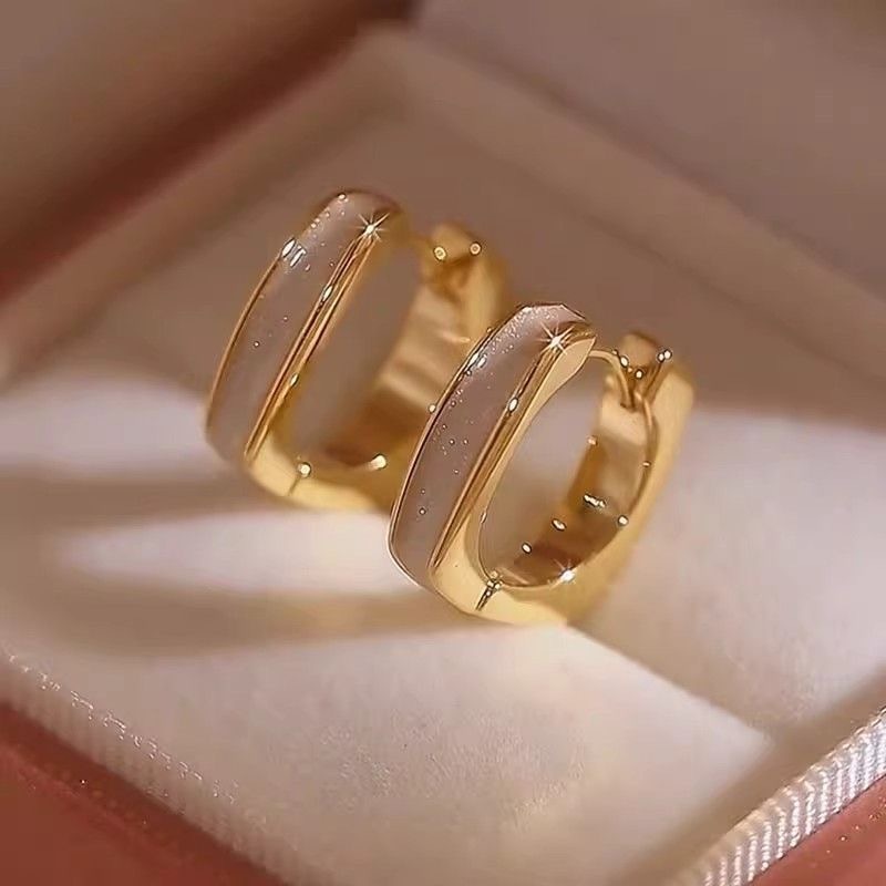 铜合金树脂耳饰 铜合金36A 高端大气时尚简约百搭耳饰