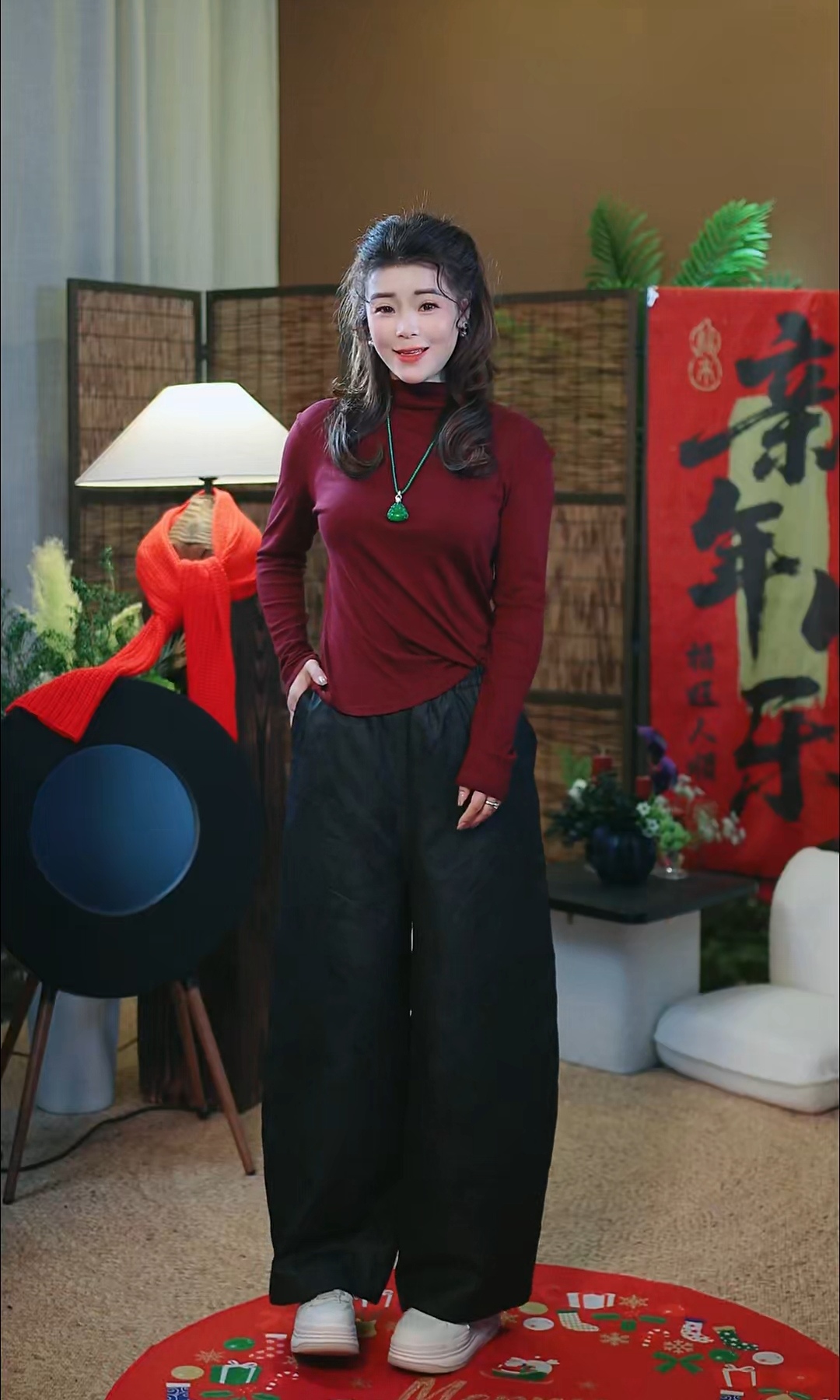 杯子家《油重缎花苞棉裤》桑蚕丝香云纱蚕丝棉裤百搭