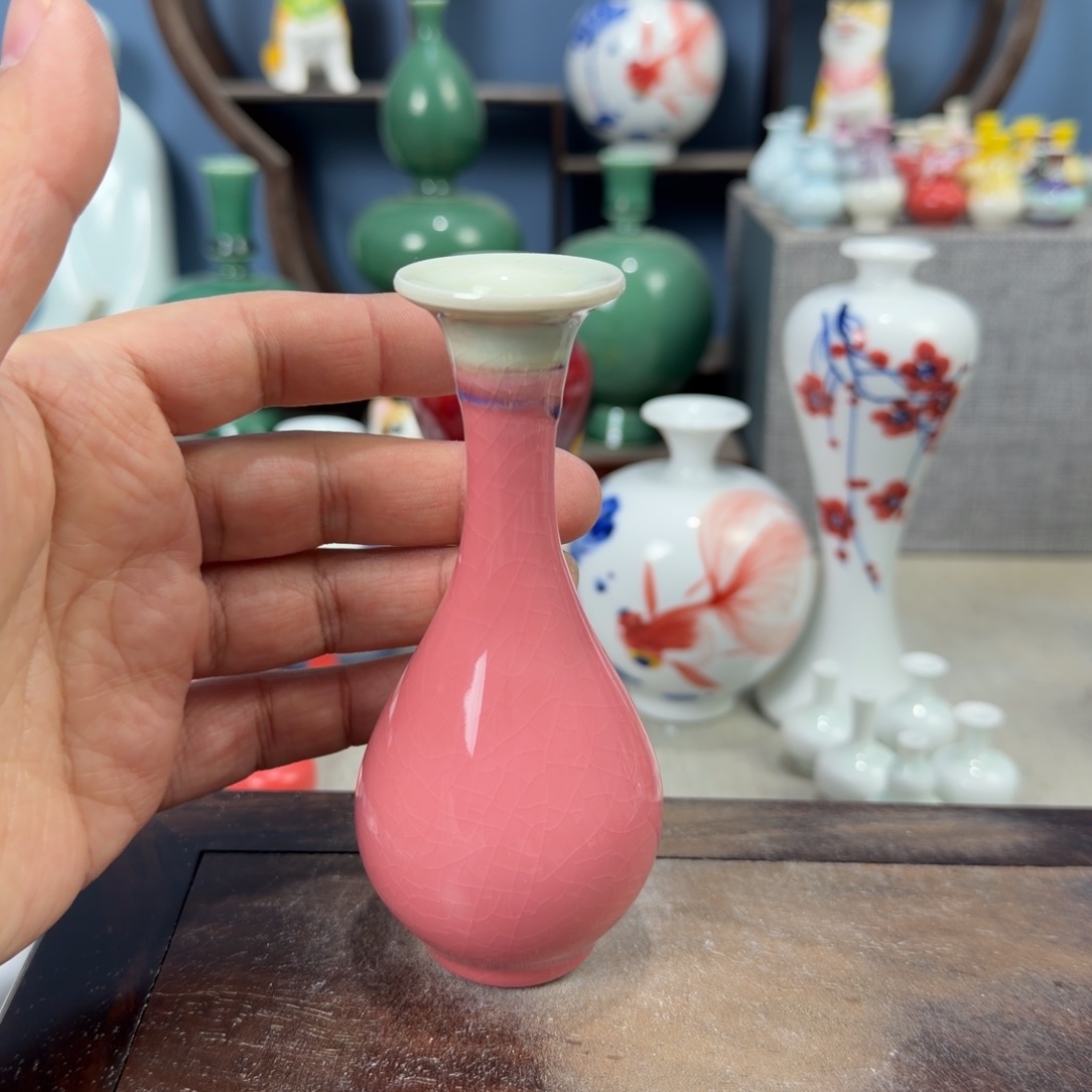 陶瓷手工小花器摆件