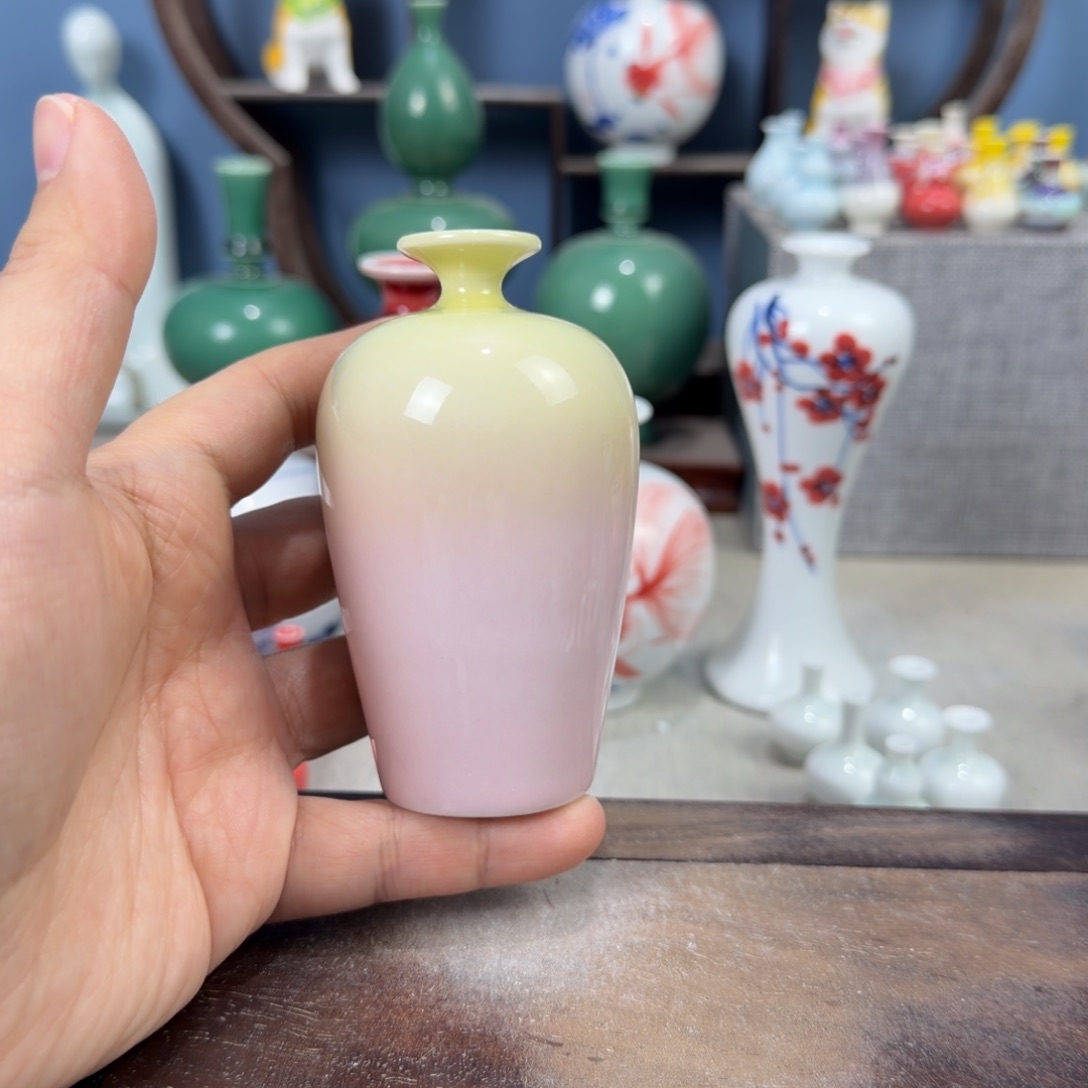 陶瓷手工小花器摆件