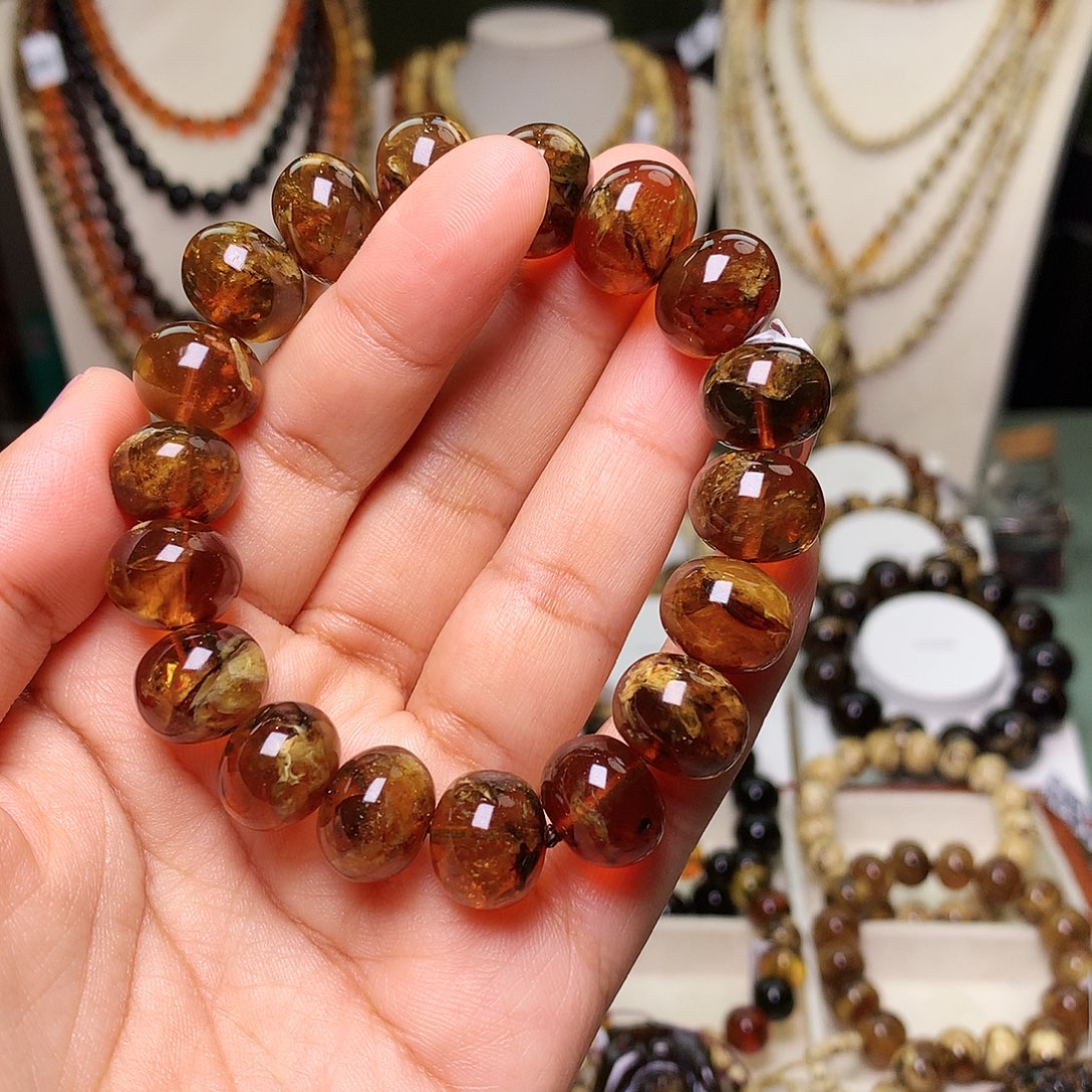 琥珀未镶嵌裸石潜力股蜜蜡14-39