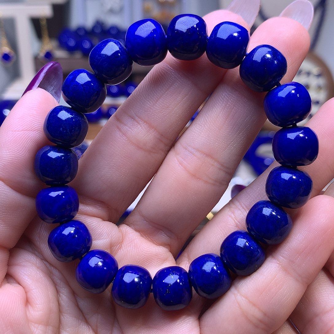 青金石未镶嵌11.2m老型顶品