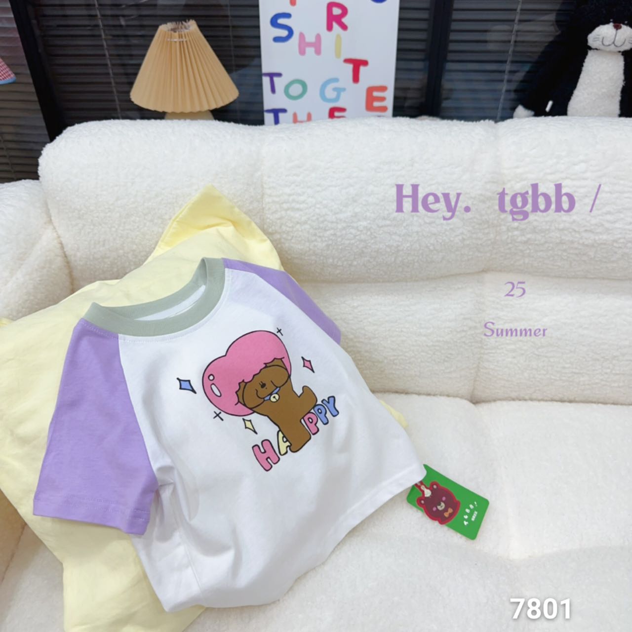 新款糖爸儿童短袖T恤78