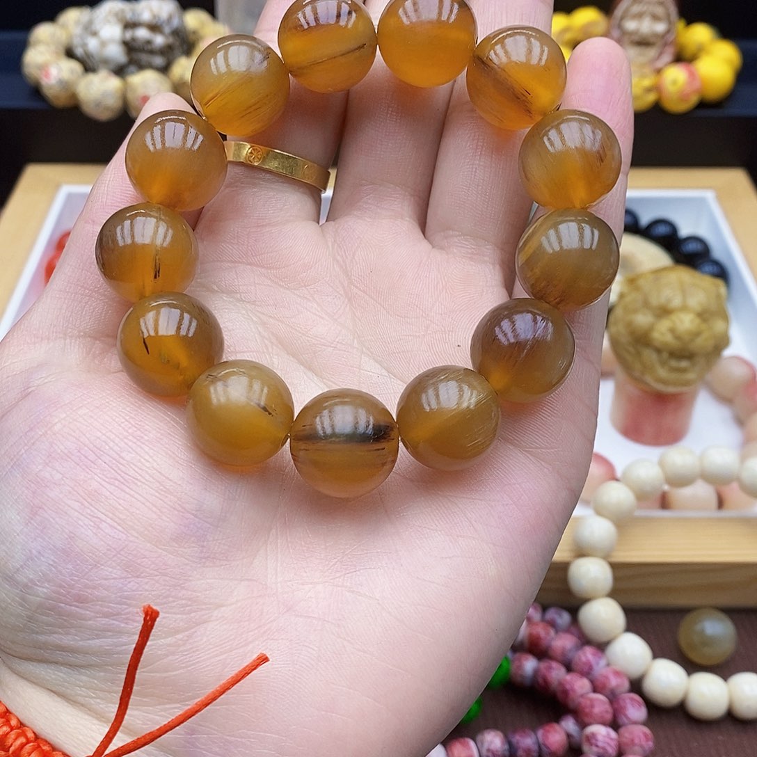 鹿骨手串/手链18mm满血羊角骨 