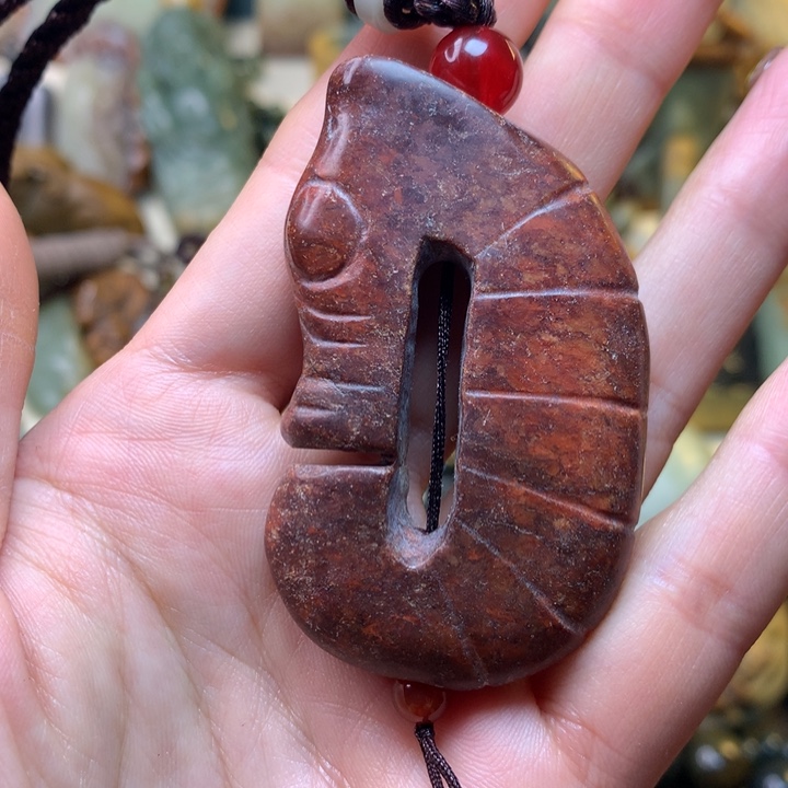 岫岩河磨玉（透闪石质玉）挂件未镶嵌