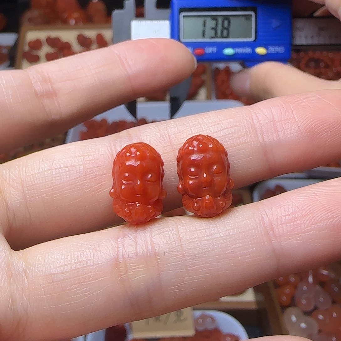 南红玛瑙未镶嵌吊坠(不含链)