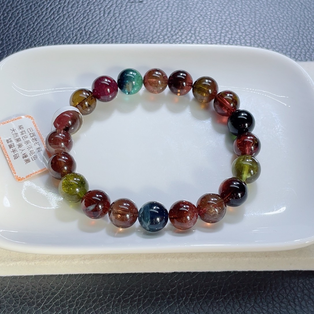 手链碧玺未镶嵌10.2mm左右