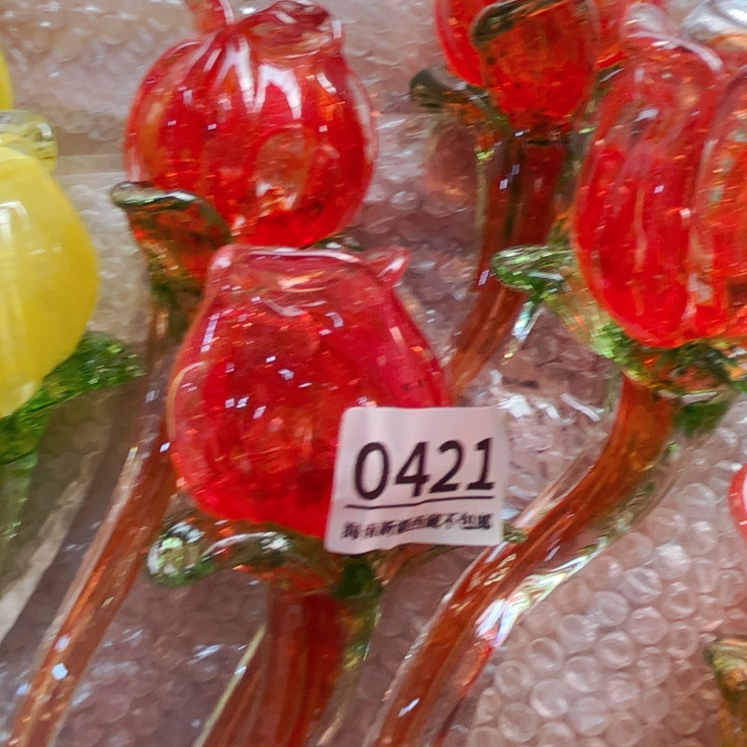 琉璃0421同款红玫瑰 花瓶摆件