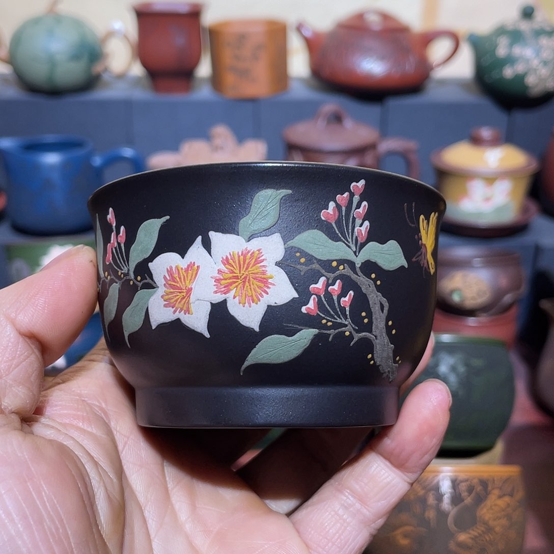 原矿紫砂手工主人杯