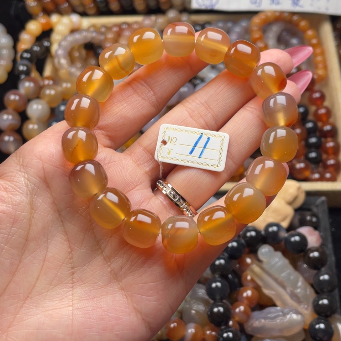 玛瑙/玉髓未镶嵌手链