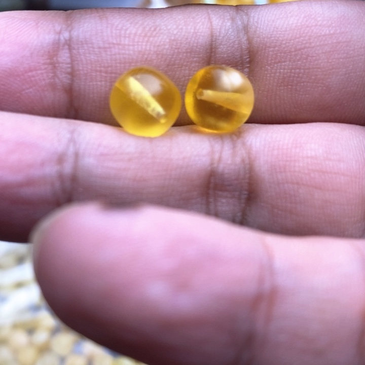 琥珀裸石未镶嵌9号9.1*7.9左右2颗