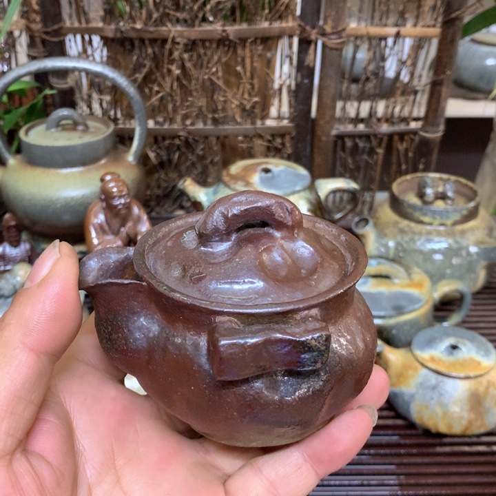 紫砂茶壶纯自然高温裸柴烧