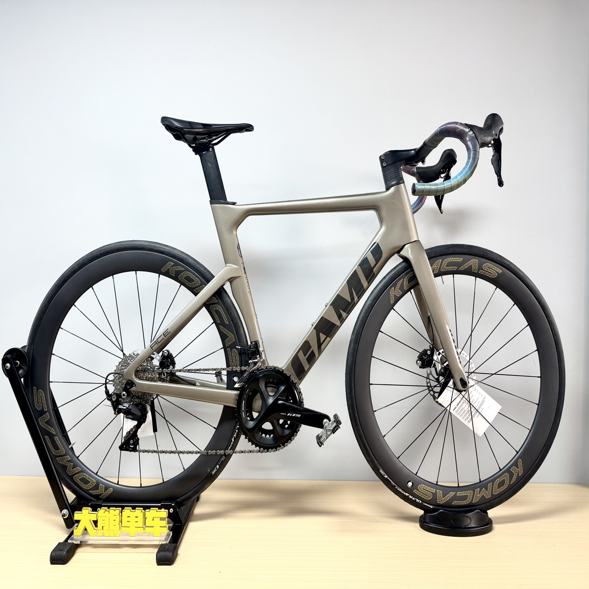 ace7000公路车碳架 碳一体把105大套 全新康卡斯碳轮 马牌外胎