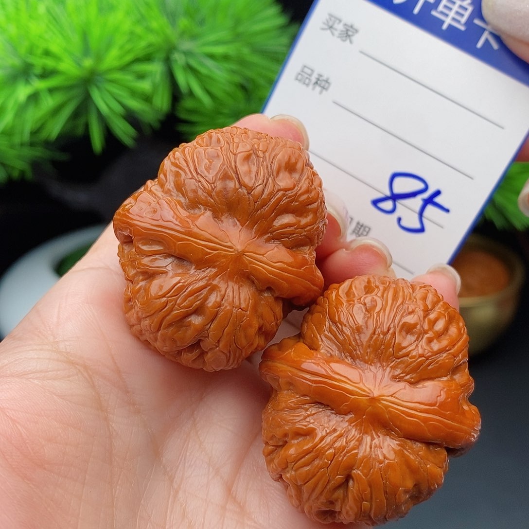 文玩核桃把件42元宝85