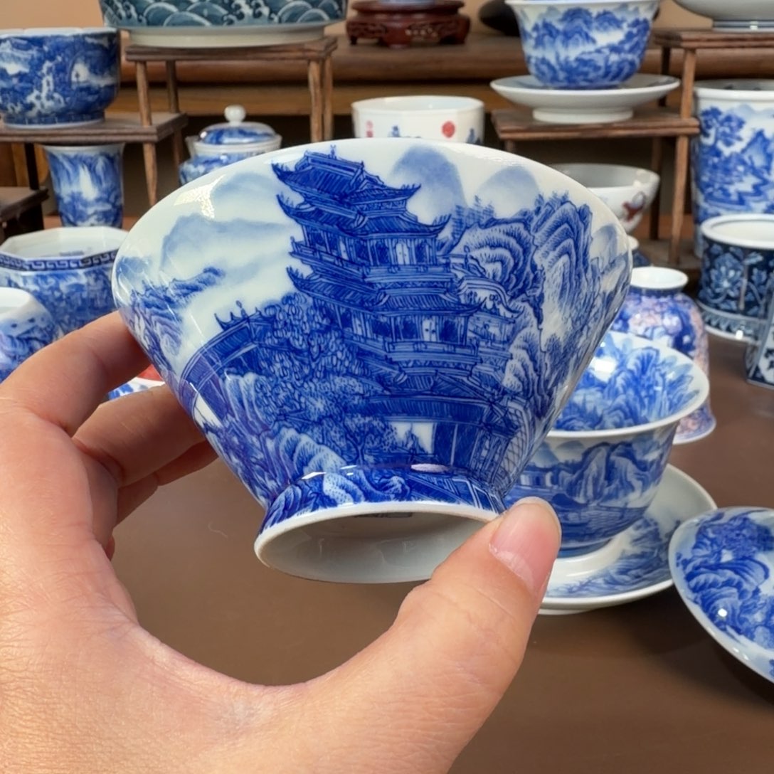 云***端景德镇陶瓷手工手绘
