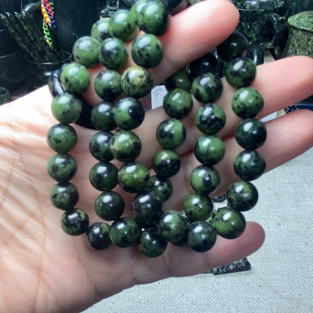 蛇纹石玉未镶嵌手链西藏药王石