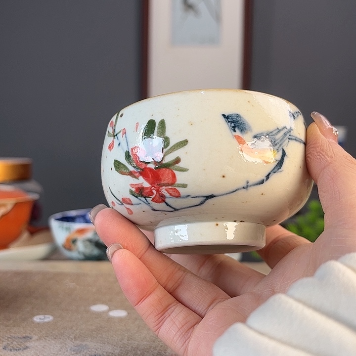 摆件景德镇陶瓷茶杯