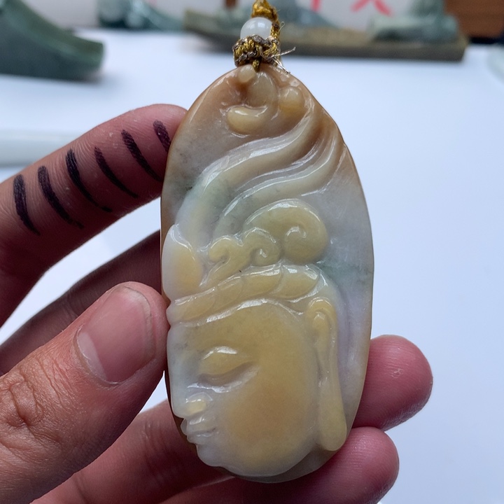 翡翠未镶嵌颈饰保真天然a货翡翠