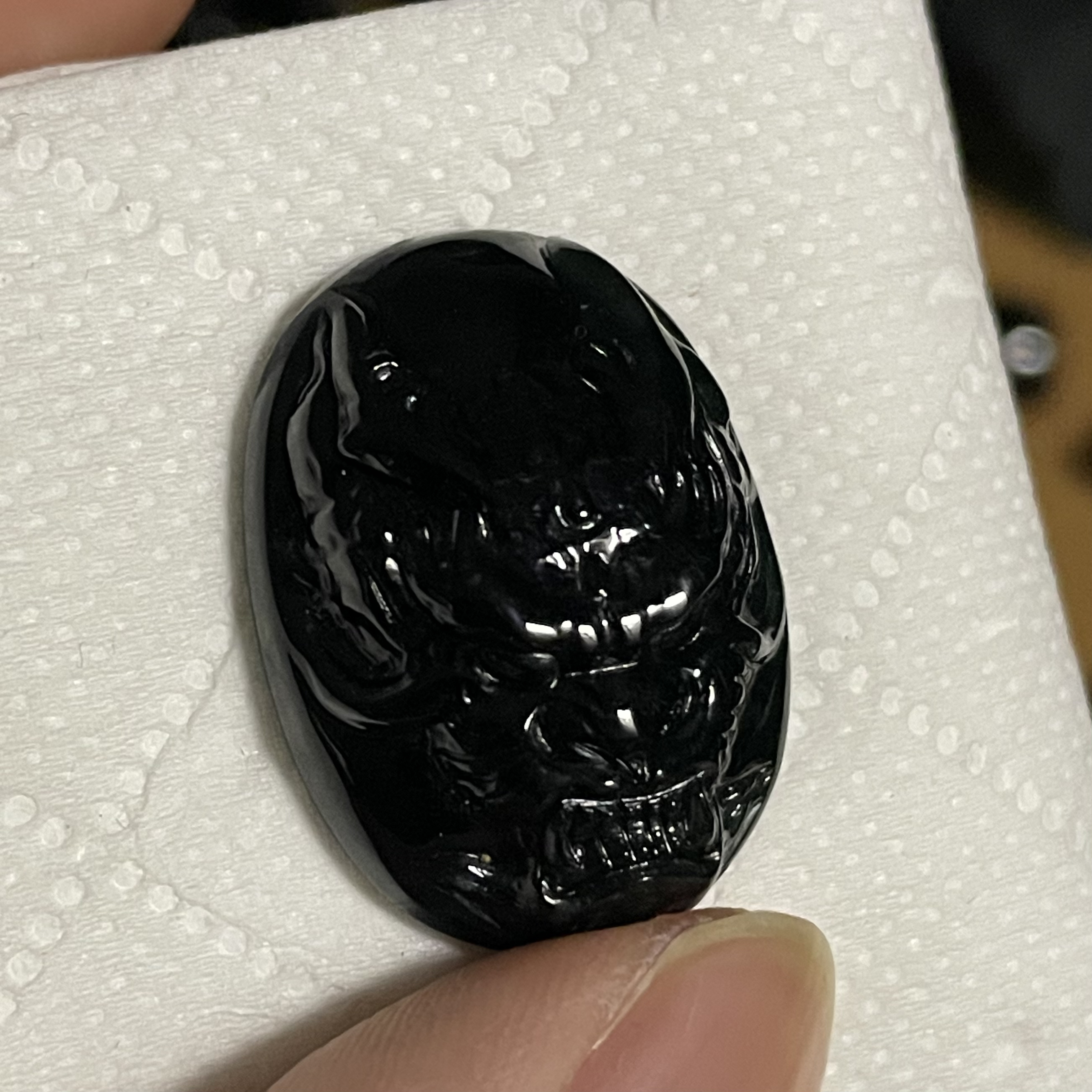 天然翡翠a货 龙头戒面