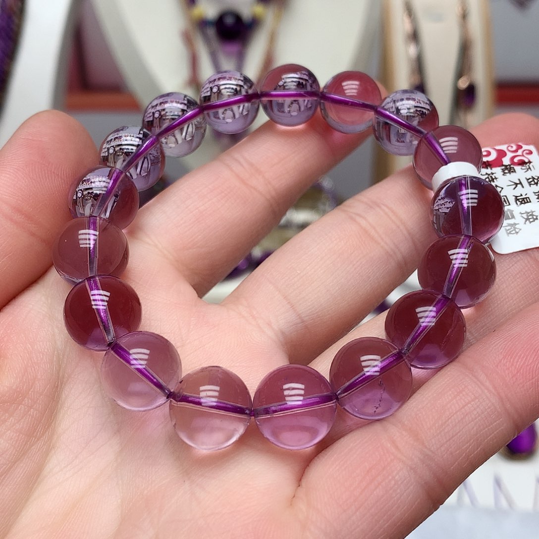 紫晶玻利维亚手串12m m未镶嵌