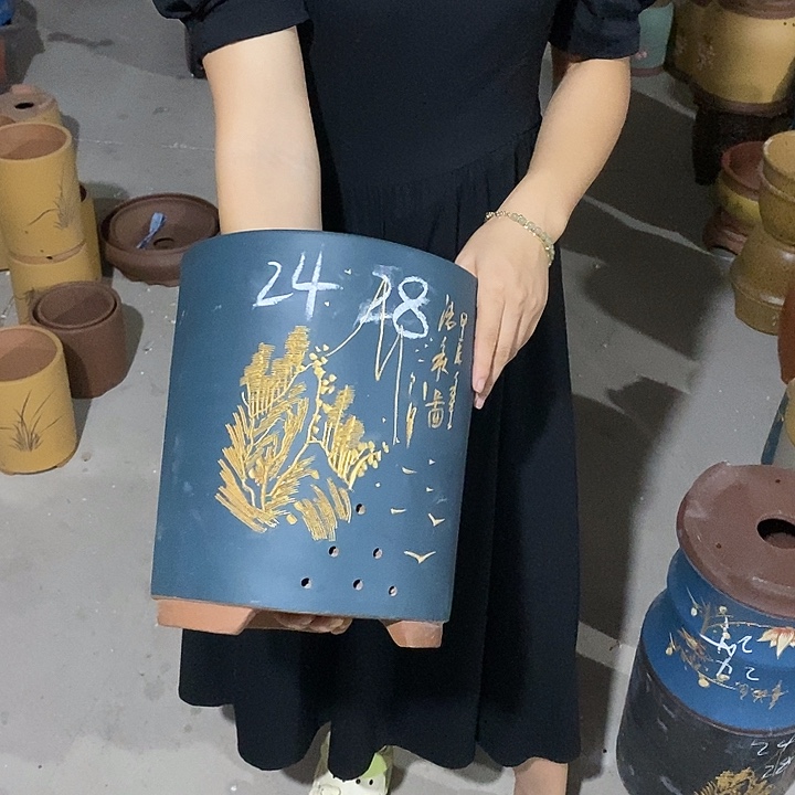 紫砂花盆紫砂花盆