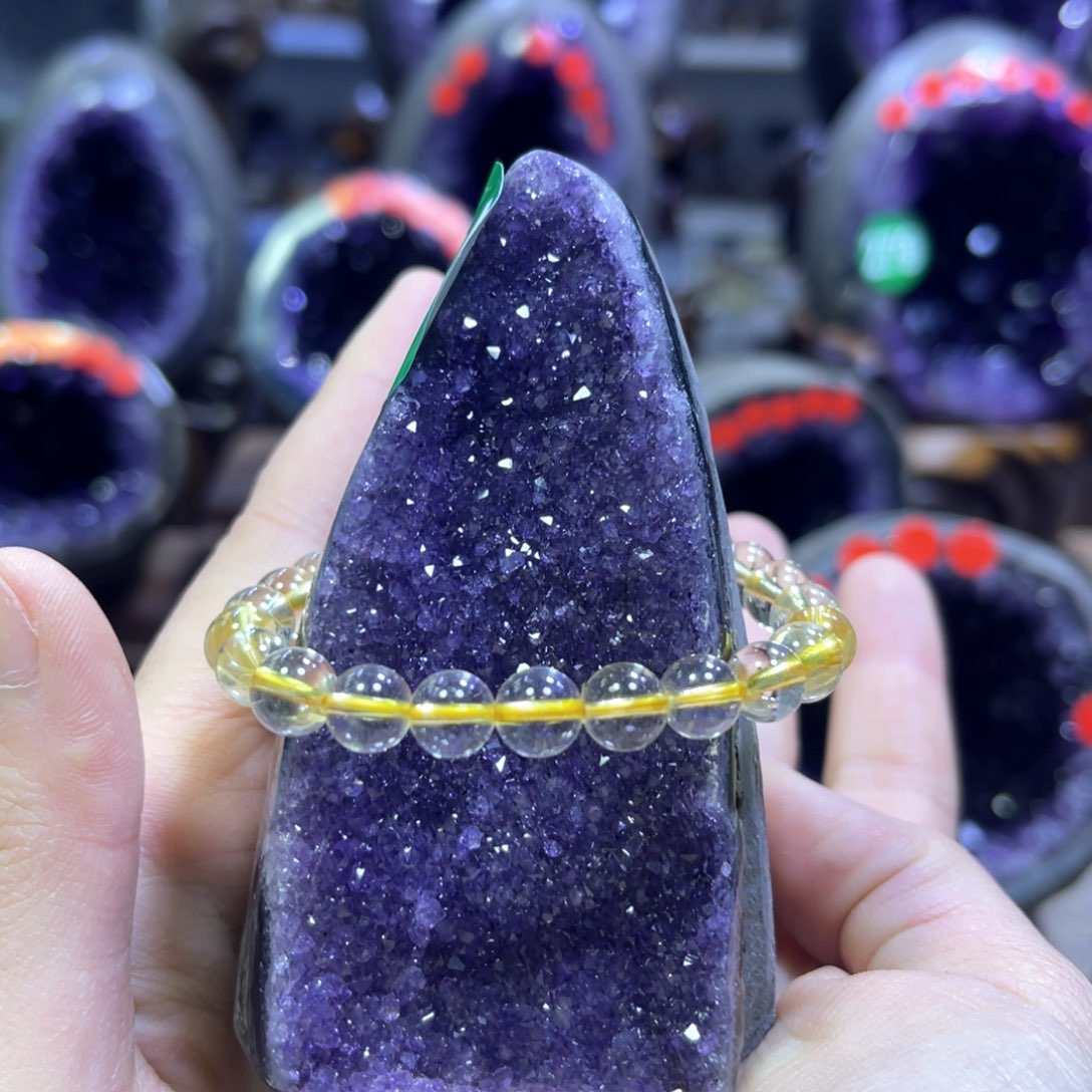 紫晶摆件未镶嵌紫水晶